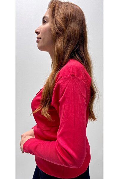 QYA Clothing Basic 100% Cotton Wide Fit Long Sleeve T-Shirt