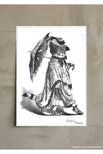 VreauPoster Poster A4 Cat I Don't! by Harry Cardboard 250gr