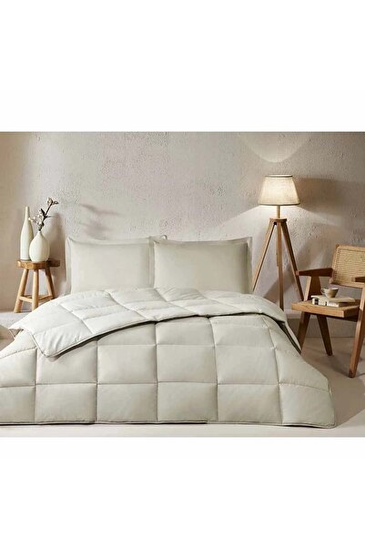 Özdilek 100% Cotton (Fitted Sheet) Double Bed Set-Colourist Sand Beige Vanilla