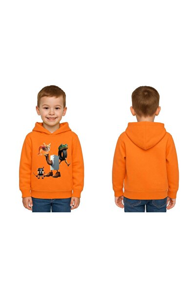 SEDİRLİ Unisex Brainrot cu imprimeu pentru copii Swae tricou cu glugă 3 fire ...