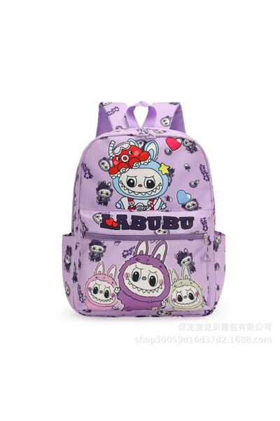 NO BRAND حقيبة مدرسية لابوبو متعددة الألوان مقاس 30×39×13 سم، تحتوي المجموعة ...