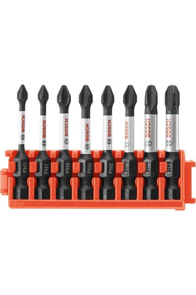 Bosch CCSPHV208 8-Piece 2 in. Impact Tough Phillips Power Bits Set