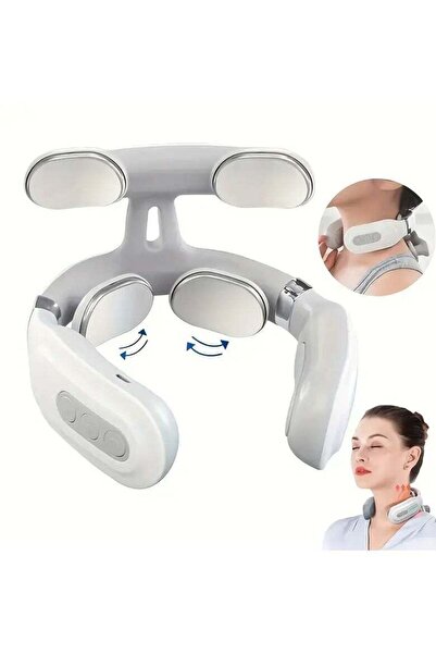 Arabest جهاز تدليك الرقبة بالحرارة، جهاز تدليك كهربائي صغير، جهاز تدليك الرقبة الذكي لألم الرقبة والكتف