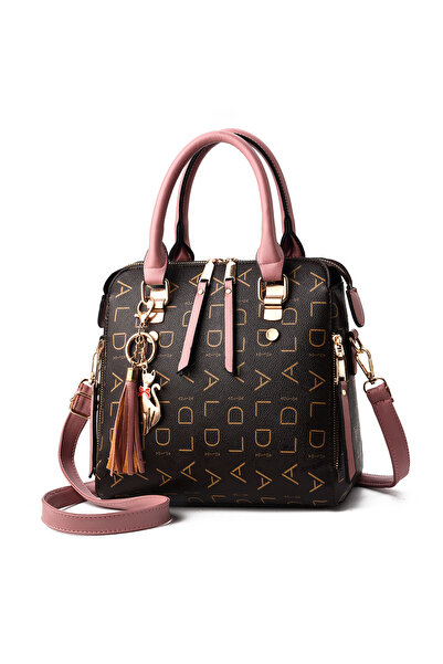 NO BRAND Women's Handbag, Minimalist Crossbody Bag, Pink