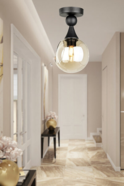 Begüsa Zefira Tavan Montaj Tekli Avize Siyah