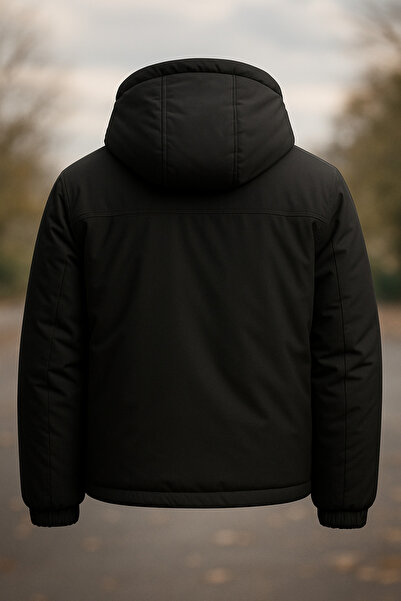 BOYS MANS Ανδρικό χειμερινό μπουφάν Παλτό με γούνα