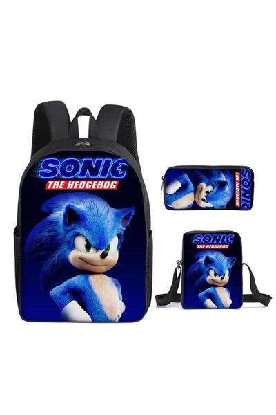 NO BRAND حقيبة ظهر كرتونية للطلاب، مجموعة من 3 قطع، 29×13×44 سم، B711-48