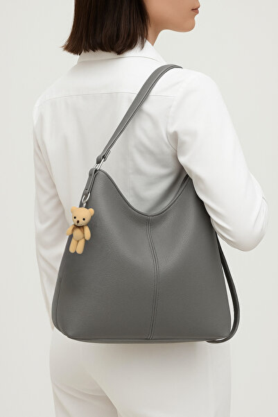 AVCA Women's Faux Leather Adjustable Shoulder Strap Teddy Bear Shoulder Bag That Can Be Used as a Shoulder or Backpack