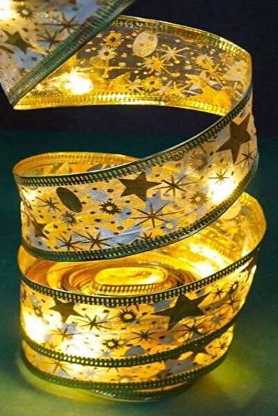 SIKS Instalație cu brad panglică aurie pentru decorarea brazilor de Crăciun, ...