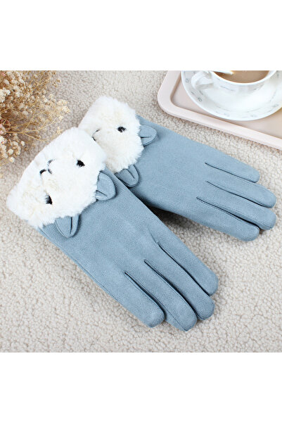 NO BRAND Women's Touchscreen Gloves, Fleece-Lined Thickened for Warmth in Fal...