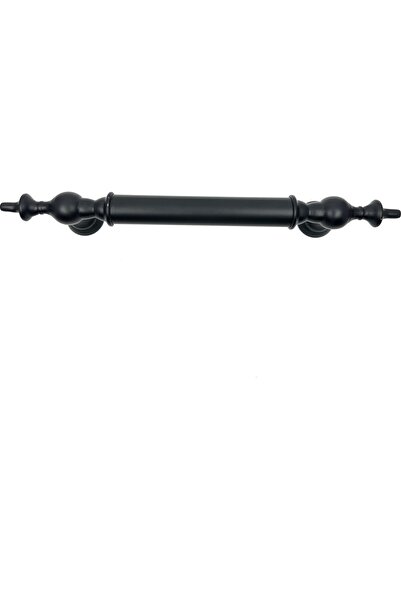 Selim Yapı Osmanlı Çekme Kolu Çelik Kapı Dış Kapı Tutma Kolu Kulp Siyah Mat 38cm