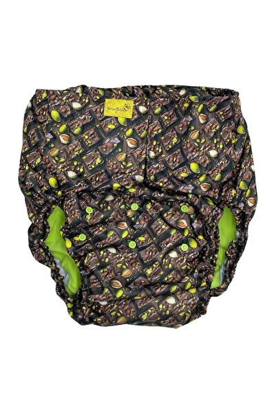 Pupus reusable adult diaper, bamboo insert, XL/2XL, chocolate, set of 1