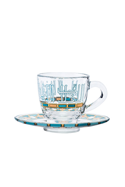 Dimlaj طقم قهوة أصالة زجاجي CB/12-ذهبي