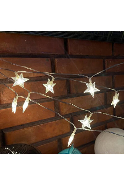 Coverzone Lumină LED Star Chain cu priză Iluminat decorativ pentru cameră, balcon, lumini ornamentale de Crăciun