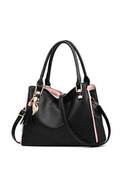 NO BRAND Women's handbag kids black crossbody bag