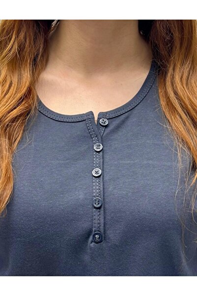 QYA Clothing Basic 100% Cotton Wide Fit Long Sleeve T-Shirt