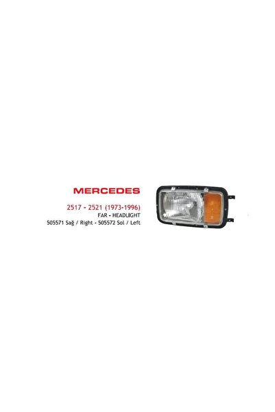 AYFAR FAR SAĞ MERCEDES 2517-2521 KAMYON (1973-1996) E-BELGELİ