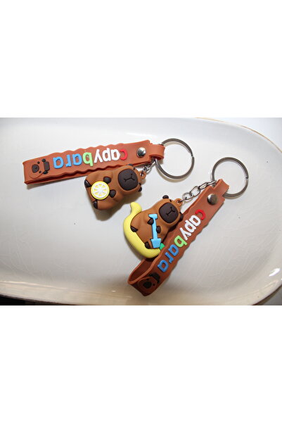 Kudi Capy Bara Two Silicone Bags and a Keychain