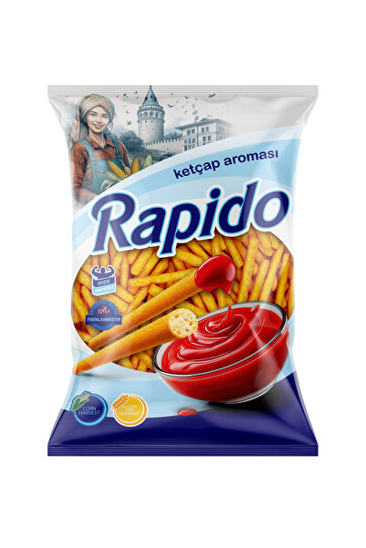 MJ COMPANY Rapido Ketçap Şeffaf 12 ADET 225 GR