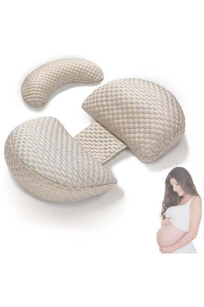 Arabest Sleep Pillow, Breastfeeding Baby Side Sleeping Pillow, Adjustable, Support Back And Abdomen