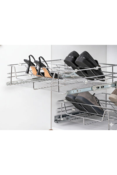 Keskin Metal Tasarım teleskopik raylı ayakkabılık 60 CM