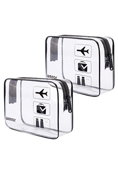 Arabest Transparent travel bags,makeup bags in different sizes (2 pieces)