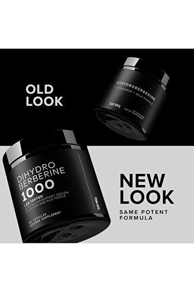 Toniiq Dihydroberberine Supplement - Ultra High Potency 1,000mg with GlucoVantage, Ceylon Cinnamon & Milk T