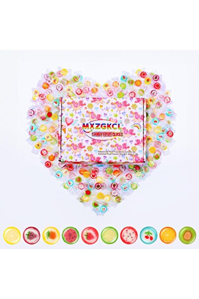 EORA شرائح حلوى صلبة - فاكهة استوائية متنوعة، مغلفة بشكل فردي، 1 رطل (حوالي 1...