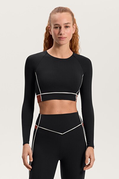 Oysho Uzun kollu Comfortlux Tank top blok biye detaylı