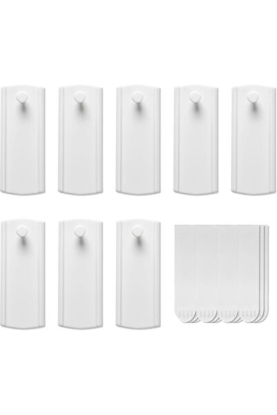 KASTWAVE حامل إطار عالمي كبير - 8 حاملات صور مع 12 شريط لاصق قابل للإزالة (أبيض)