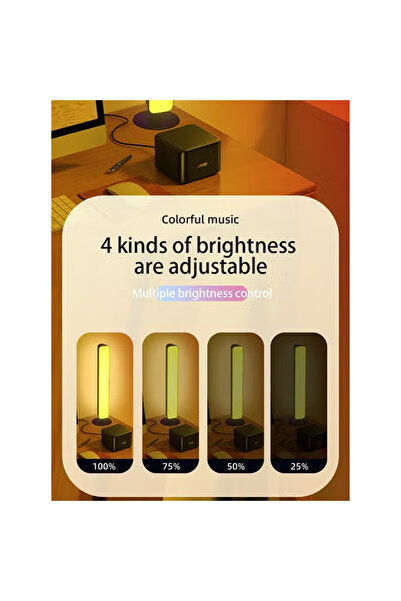 KEKE RGB Smart LED Light Bars Screen Light Bar Dimmable USB Gaming LED with Remote Color Brightness