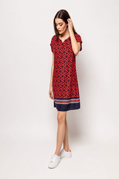 Heavy Tools Rochie de damă cu mâneci scurte, decolteu rotund VIMLI