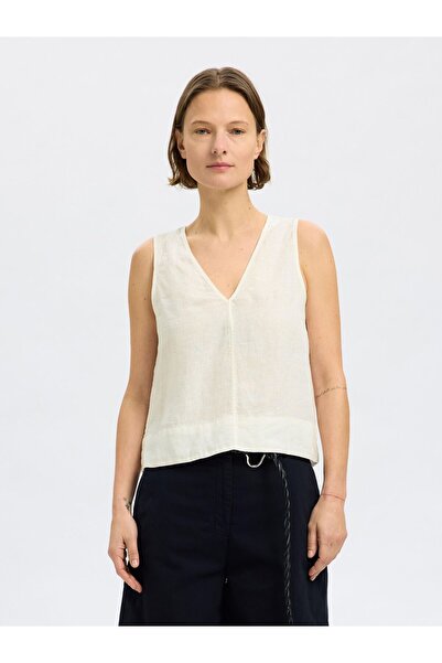 SELECTED Wendbares Top 100% Leinen