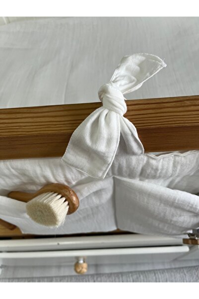 Hubb Crib Organizer Muslin Cotton Fabric Fiber Filled