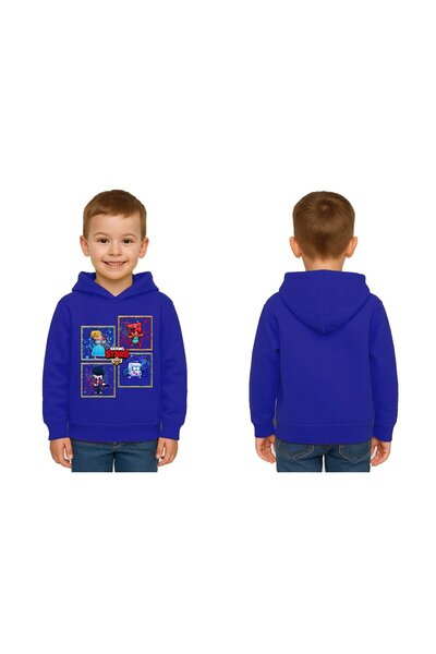 SEDİRLİ Tricou unisex cu imprimeu Brawl Stars pentru copii cu glugă, 3 fire, ...