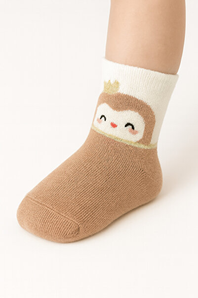 SOLDE SOCKS 2 Çift Aynı Model Pamuklu Kaymaz Taban Bebek Çorabı – Yıkamada Bo...