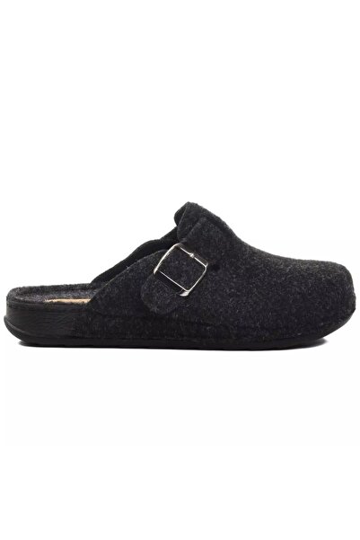 BENTO K-9548 Black Felt Women's Winter House Slippers