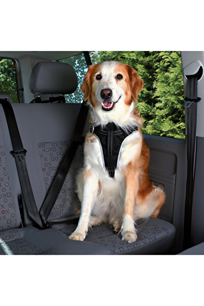 Trixie Ham pentru câini și curea auto, M 50-65 cm/20 mm, Negru