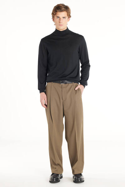 Ted Baker VİZON TEK PİLE GENİŞ PAÇA CHİNO PANTOLON