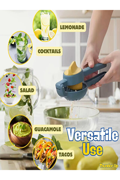 ROVERIM Multifunctional Manual Citrus Press Lemon Squeezer, Quick Squeeze Lemons, Oranges, Limes