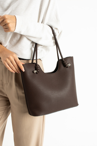 Just Polo Women's Shoulder Bag Plain Leather