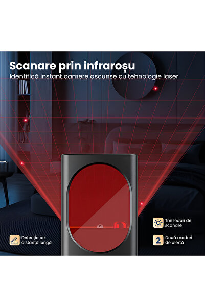 OEM 5in1 Anti-Spy Detector, Cameras/Microphones/GPS, RF Scanner, Infrared, Portable Data Security