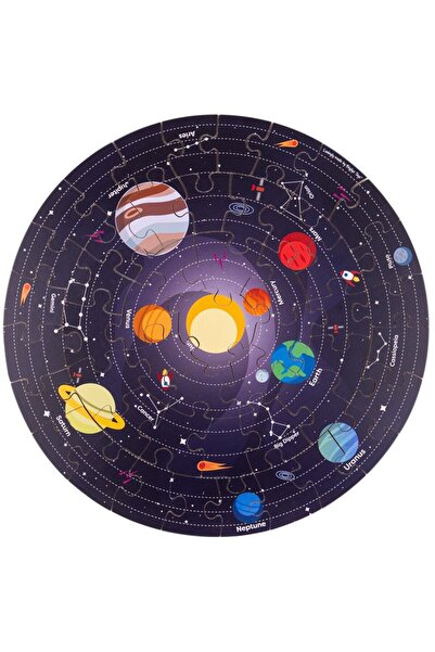 BIGJIGS Toys Puzzle de podea 360° - Sistemul solar
