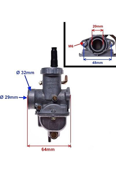 WM Καρμπυρατέρ 4T Moto Cross 100cc--150cc