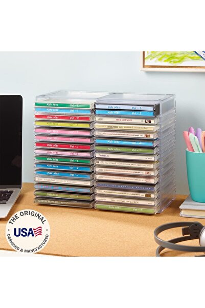 STORi Transparent Plastic CD Holder