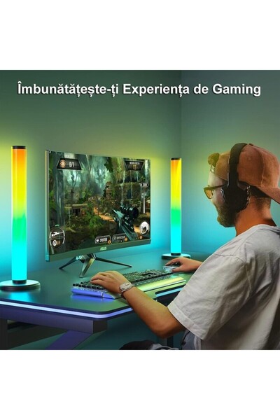 LEDIGANT Smart RGB LED Bars – Ambient Light, Remote Control & Bluetooth App