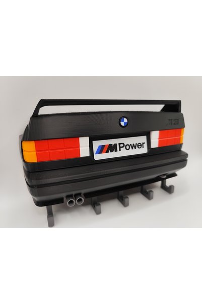 magicland Bmw E30 M3 Themed Keychain Hanger - 3D Printing Wall Decor