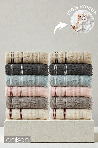 Anılsan 12-dijelni Agros ručnik za ruke - 50x80 cm, 170 g, 100% pamuk , spa i...