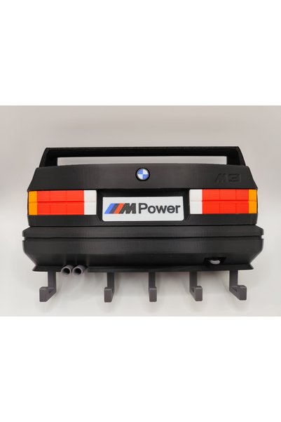 magicland Bmw E30 M3 Themed Keychain Hanger - 3D Printing Wall Decor