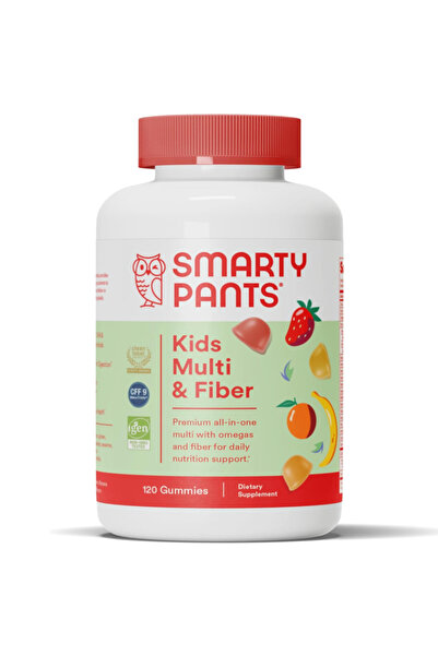 SmartyPants Kids Multivitamin and Fiber Supplement: D3, C, Vitamin B12 B6 A Z...
